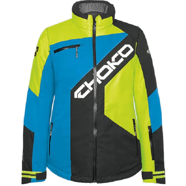 MANTEAU CHOKO FEMME QUANTUM BLEU/JAUNE GR:L