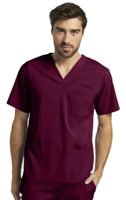 Haut d'uniforme White Cross Fit col en V pour homme #2263