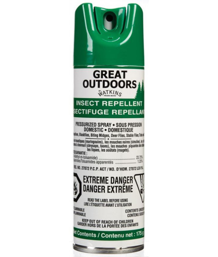 CHASSE INSECTES GREAT OUTDOORS EN SPRAY 175GR