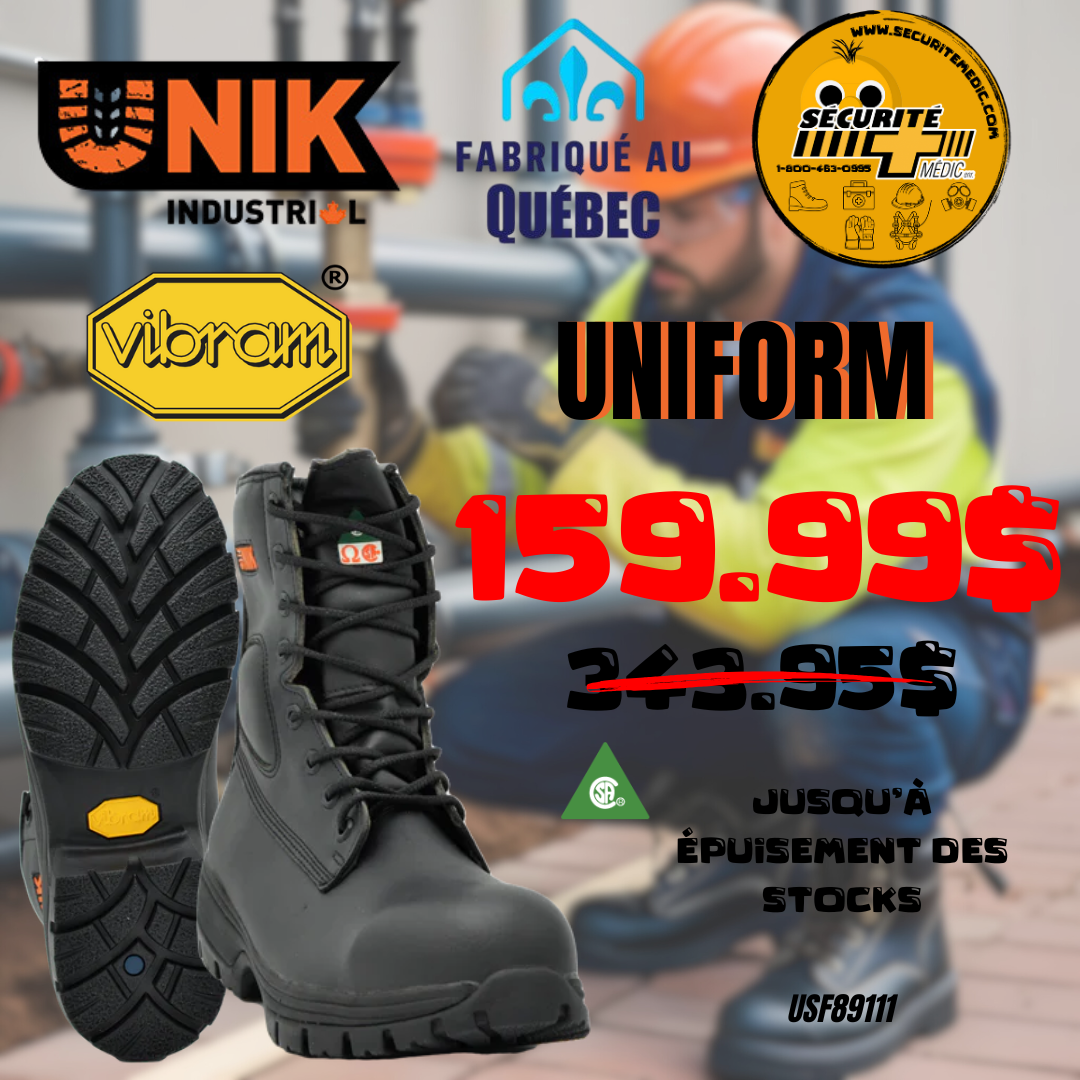 BOTTE UNIK UNIFORM TECHNO FIBRE NOIR USF89111