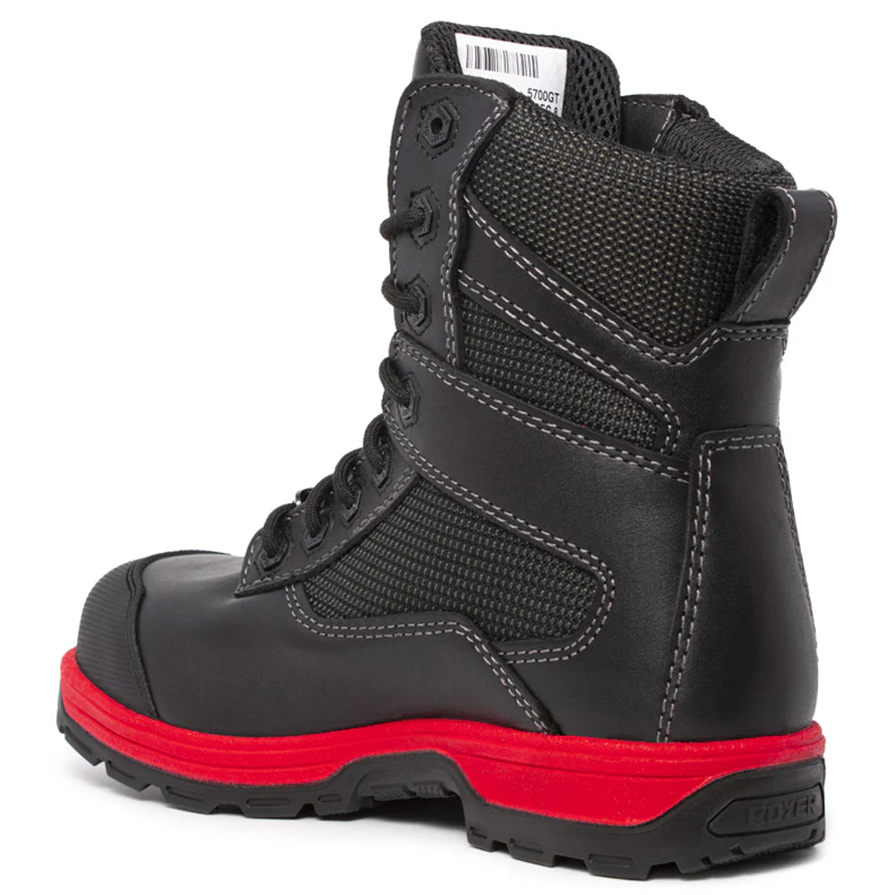 ROYER AGILITY BOOT BLACK LEATHER/NYLON RED SOLE 5700GTR