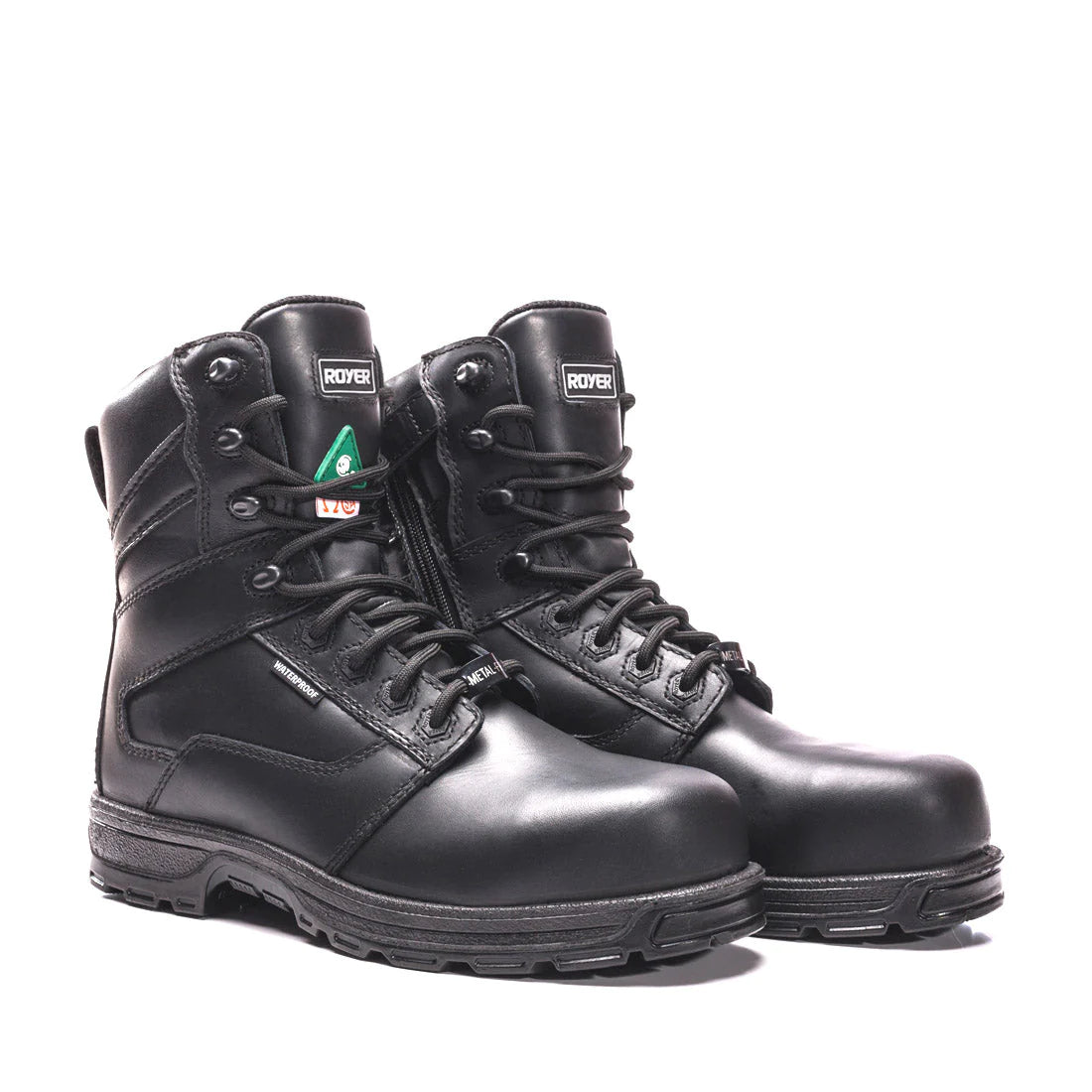 BOTTE ROYER NOIR AVEC ZIPPER ARTIC GRIP 5704AG