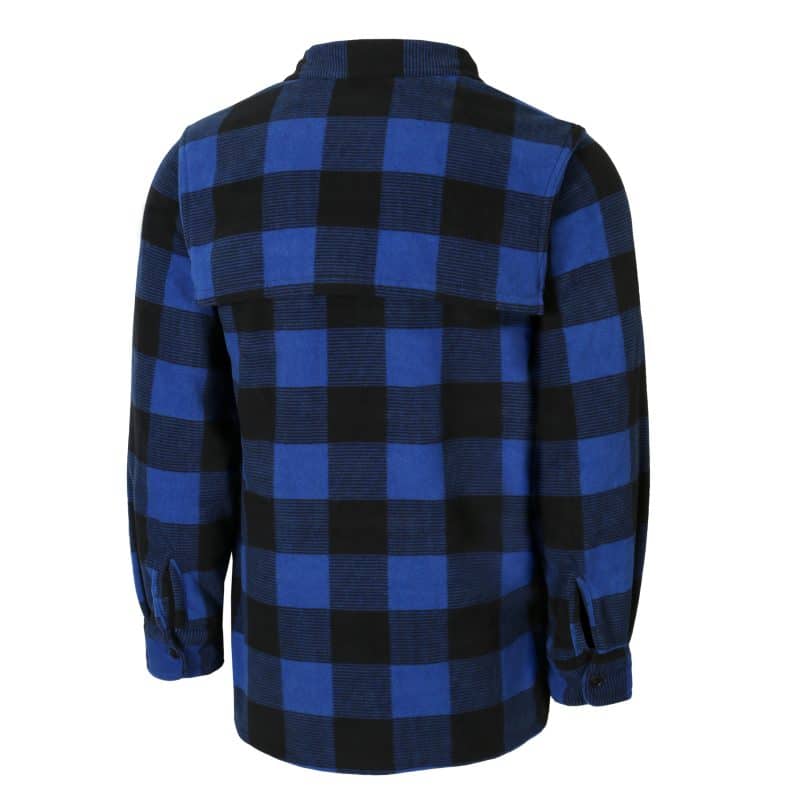 CHEMISE EN POLAIRE AVEC BOUTONS EN PLASTIQUE NORMAL 70-260-BLEU