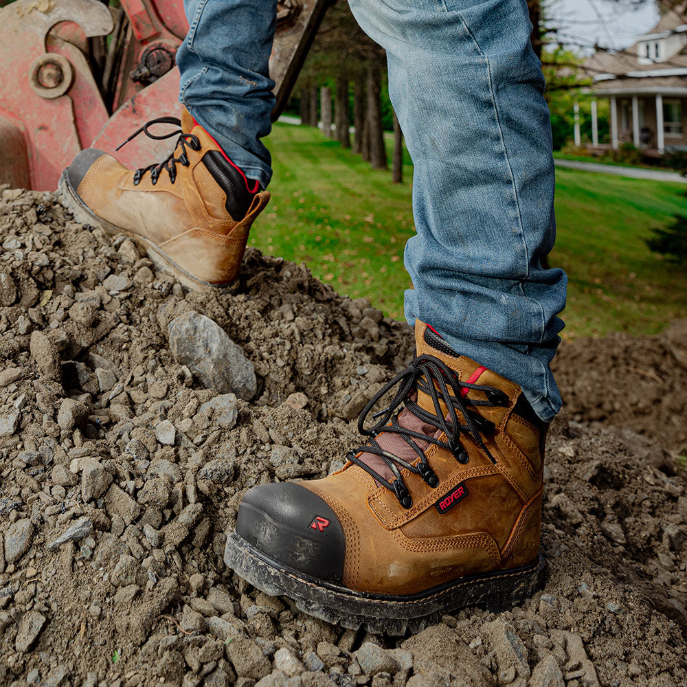 Botte Royer 8890RT REVOLT Brun Sanehorse — vue lifestyle chantier