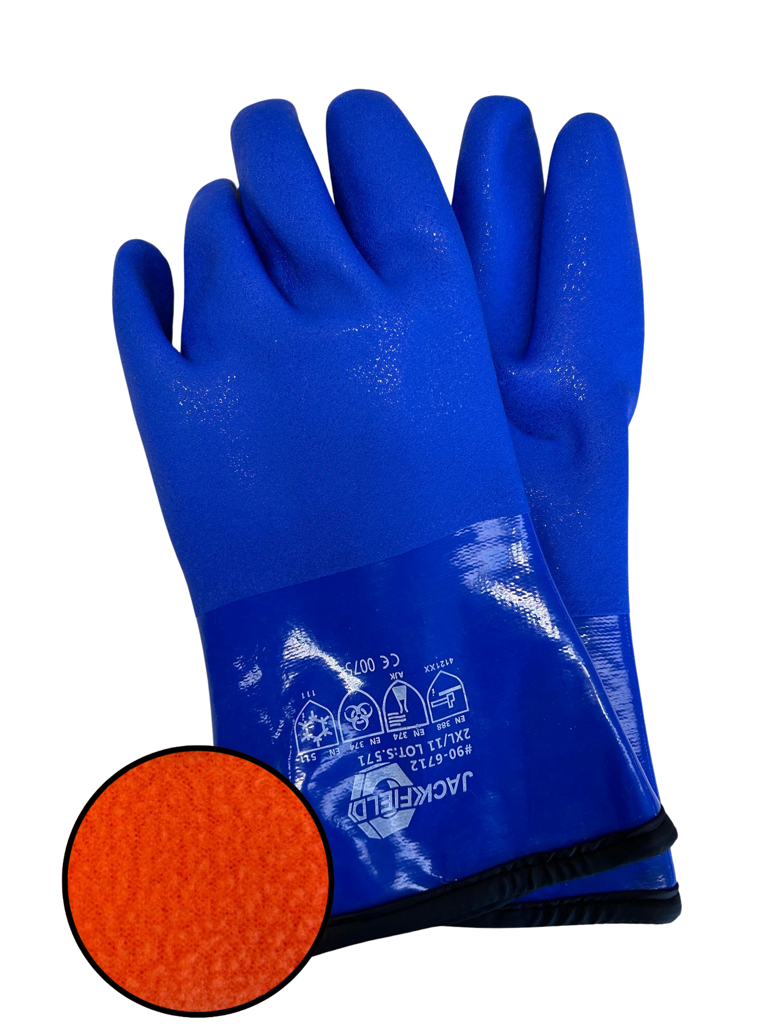 PVC gloves with fleece lining JACKFIELS 90-6712 – Sécurité Médic