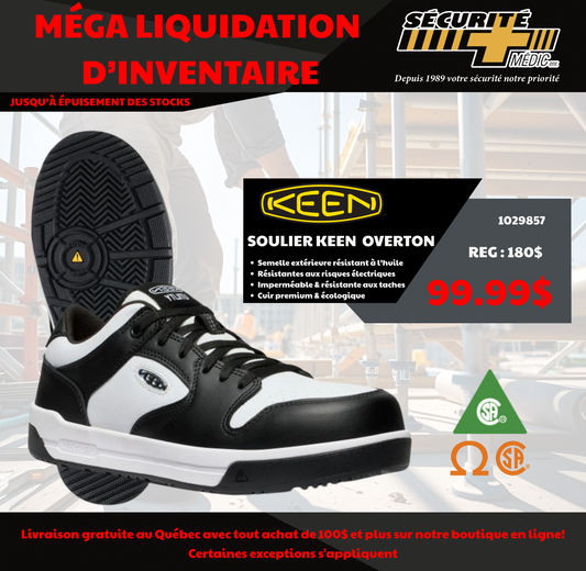 SOULIER KEEN OVERTON CSA WHITE/BLACK   1029857