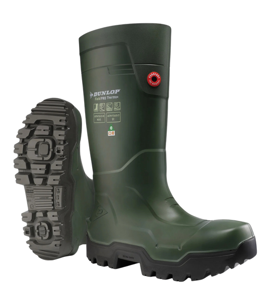 BOTTE DUNLOP FIELDPRO THERMO+ VERTE    DLPLKL0-15