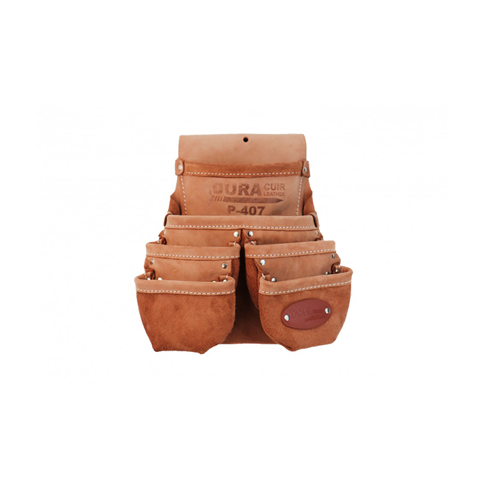 SAC CUIR ATOUT 6 POCHES TAN P-407-TAN