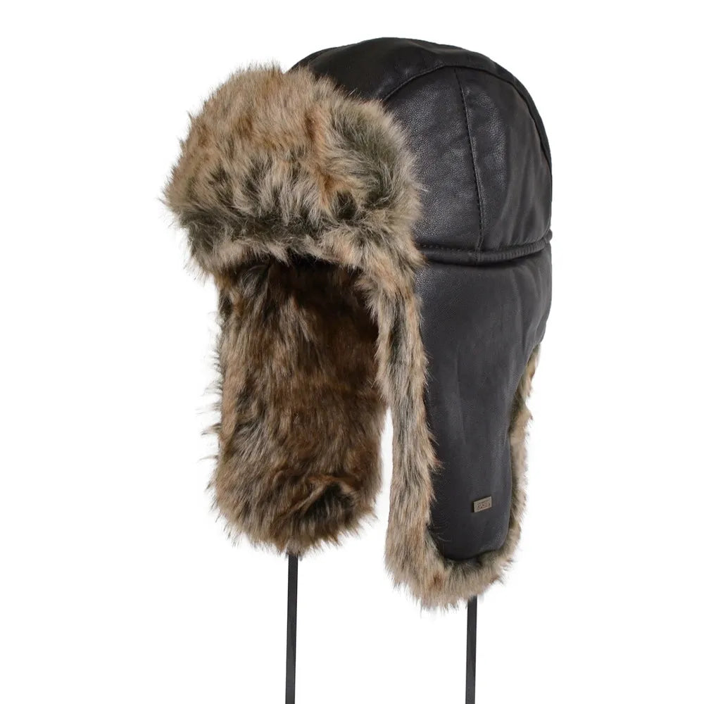 CHAPEAU CUIR/FOURRURE 74-PH-204