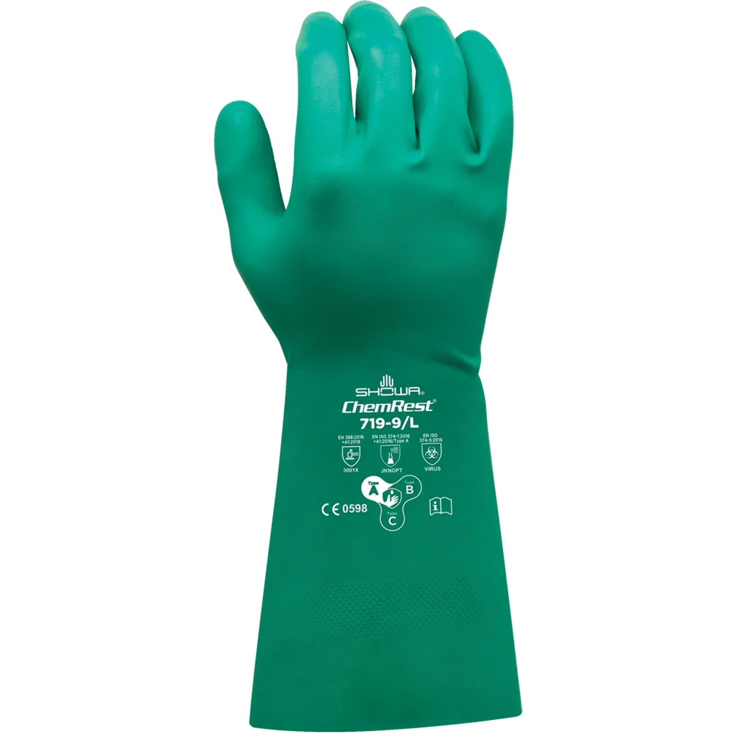 GANT SHOWA NITRILE RÉSISTANT PRODUIT CHIMIQUE, 13'' 719