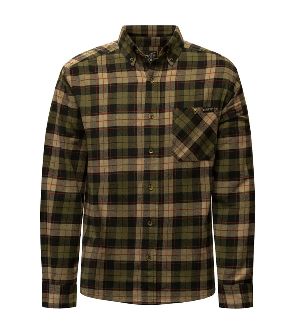 CHEMISE NATS EN FLANELLE BLEU GR:XL