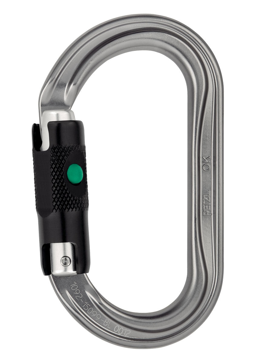 MOUSQUETON OVAL LÉGER PETZL BALL LOCK M33A-BL