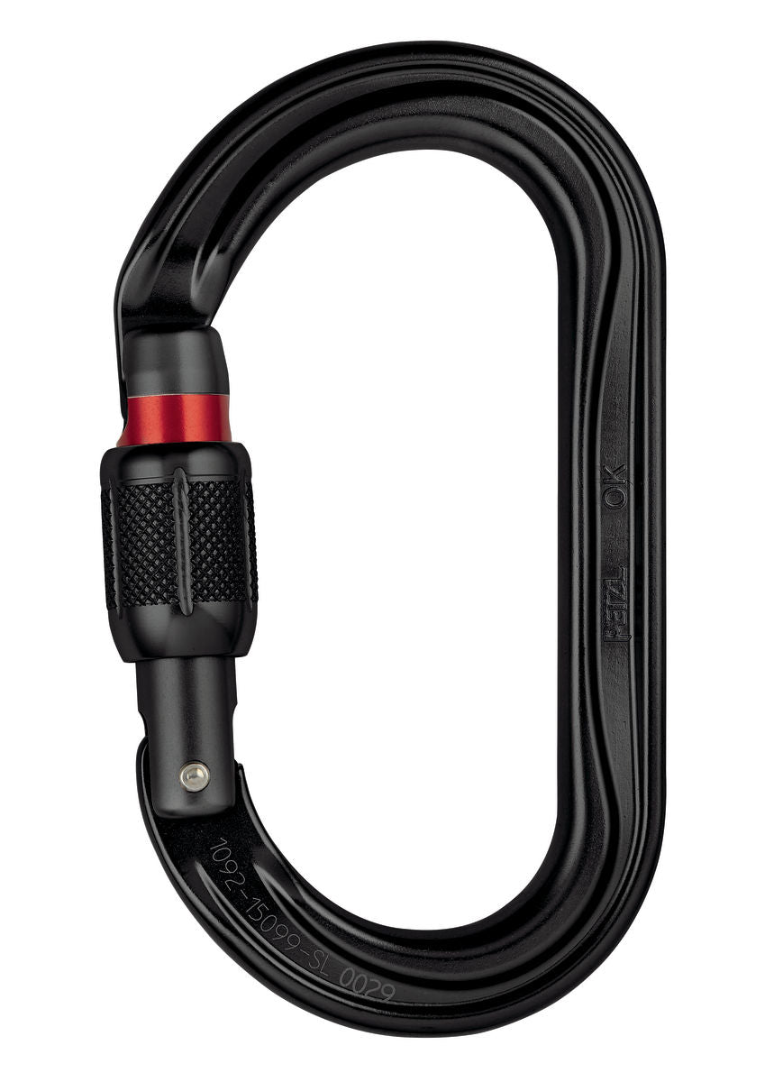 MOUSQUETON OVAL LÉGER PETZL, SCREW-LOCK (M33A-SL M33A-SLN)