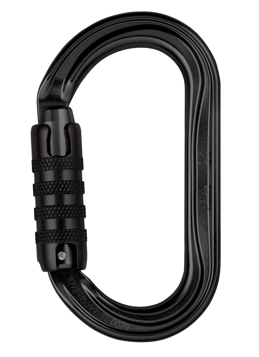 MOUSQUETON OVAL LÉGER PETZL, TRIACT-LOCK (M33A-TL M33A-TLN)