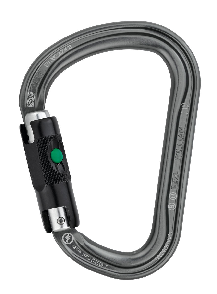 MOUSQUETON ASYMÉTRIQUE LÉGER GRANDE CAPACITÉ PETZL M36A-SL M36A-BL