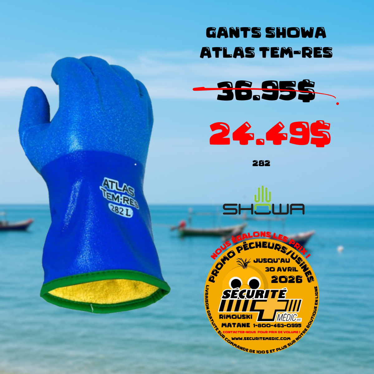 SHOWA BEST ATLAS TEMPRES 282 GLOVES