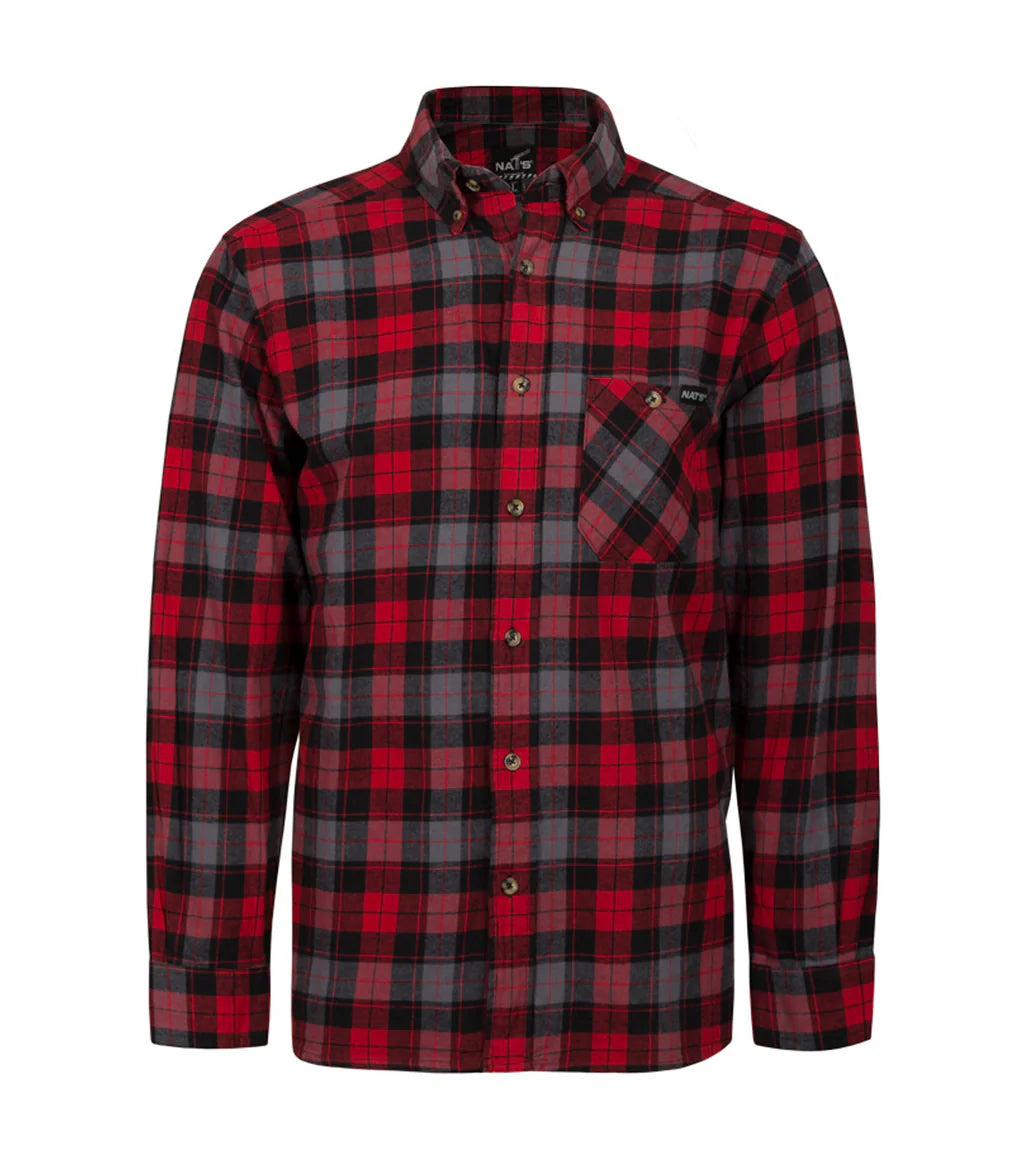 CHEMISE NATS EN FLANELLE BLEU GR:XL