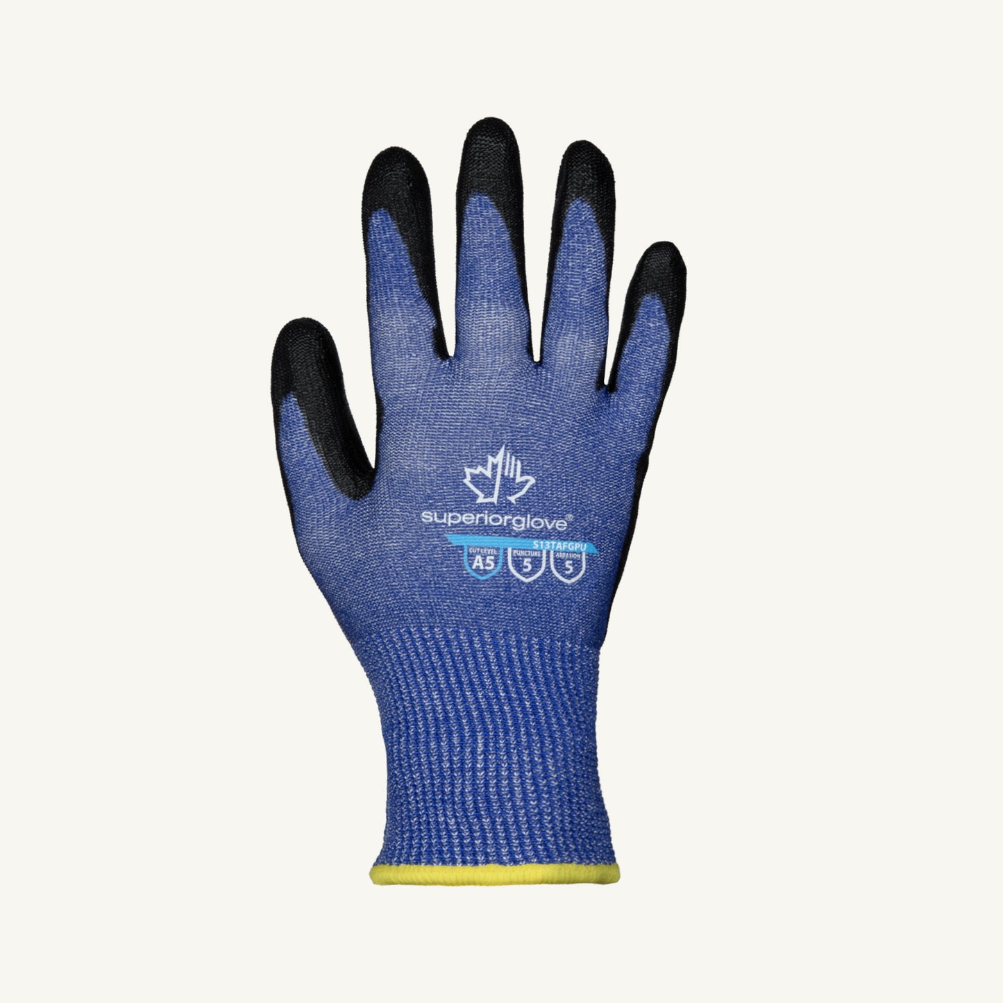 GANT TENACTIV, FIBRES BLEUES, PAUME EN PU, A5, S13TAFGPU-