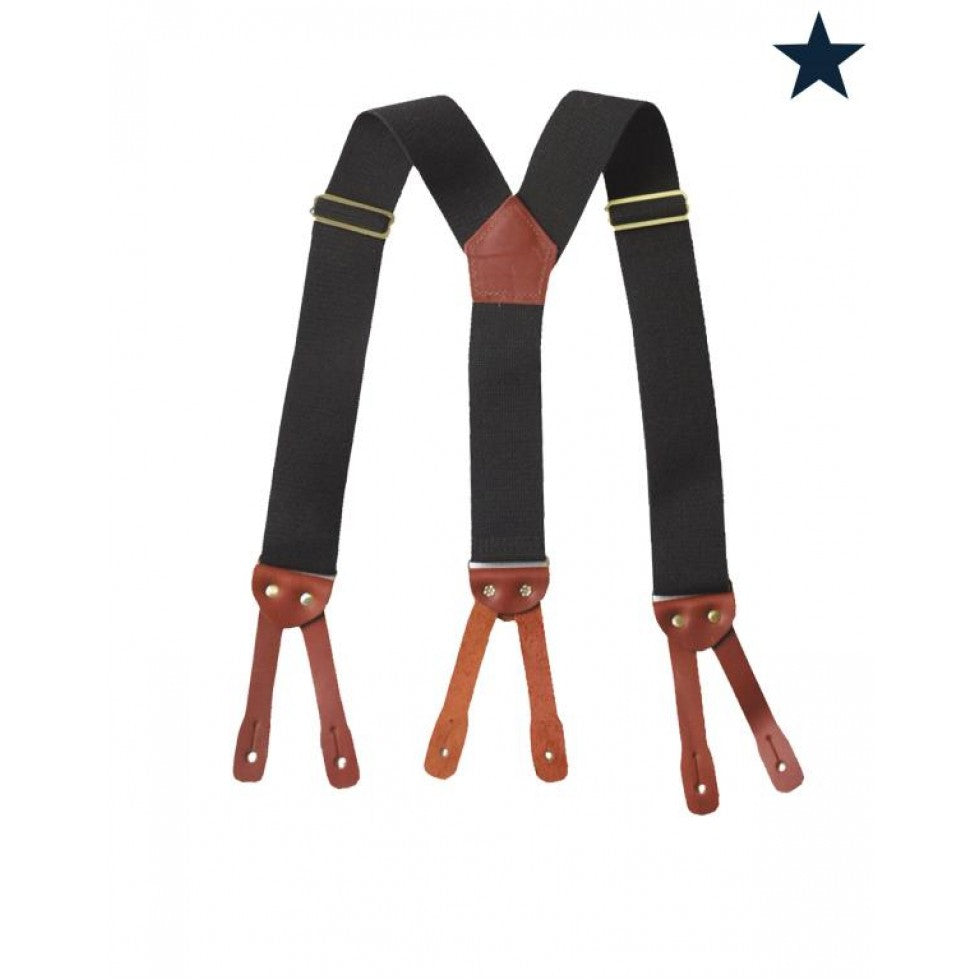 BRETELLES BIGBILL NOIRE À PINCE SUSPG-N