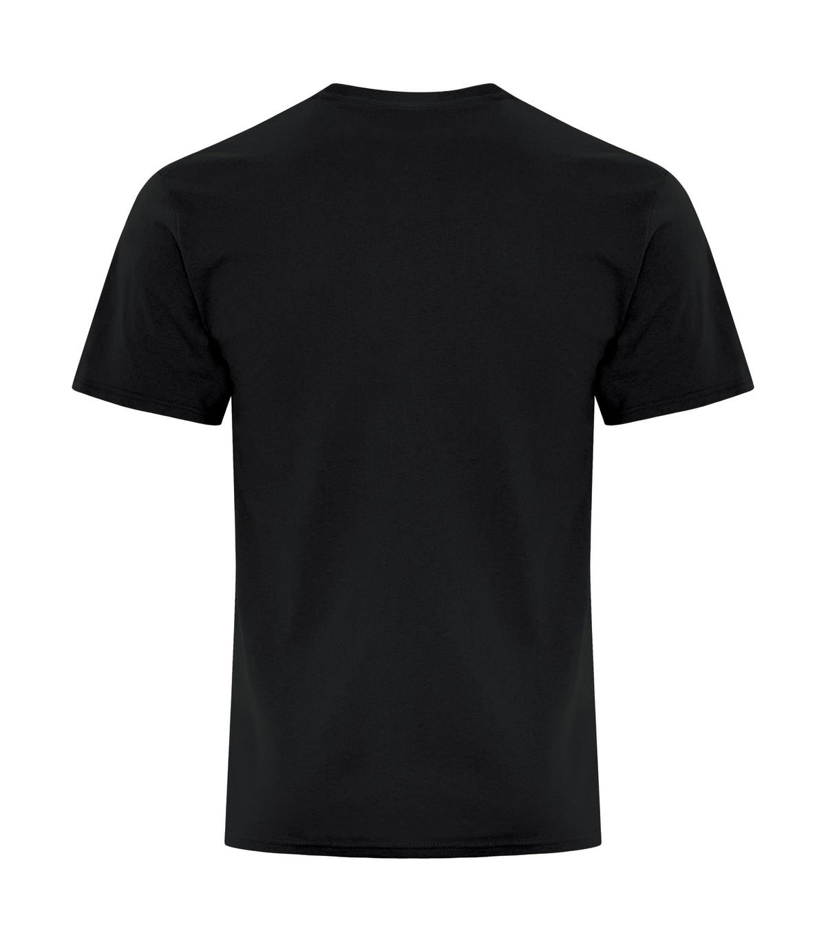 T-SHIRT NOIR SANS POCHE 50/50 COTON/POLYESTER ATC5050-NOIR