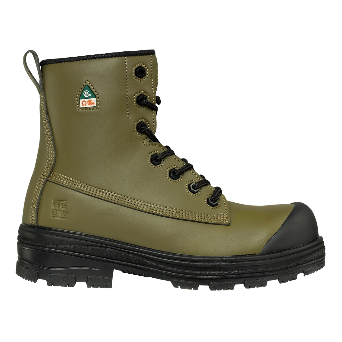 BOTTE BIG BILL 8'' PO CSA VEGANE SANS METAL VERT BB5240-MOL