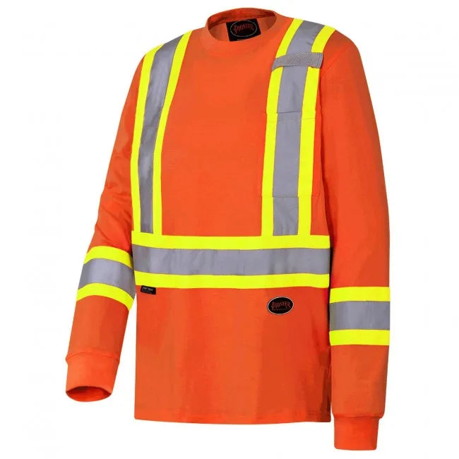 GILET A MANCHE LONGUE AVEC BANDE REFL/ ORANGE GR: 5XL ST21-ORANGE-5XL