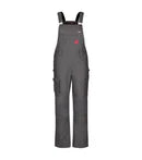 SALOPETTE EN COUTIL EXTENSIBLE POUR FEMME GRIS GR: M PF801-18-M