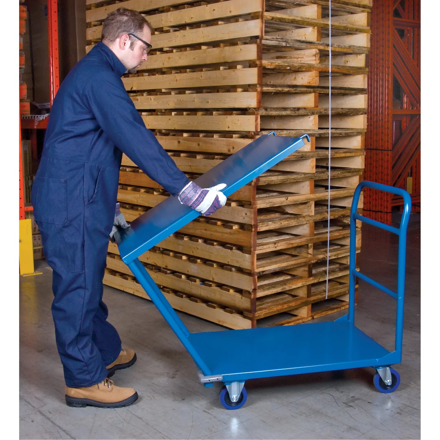 Shelf/Platform Carts, Steel, 24" W x 36" D x 40" H, Platform Capacity 1300 lb MB391