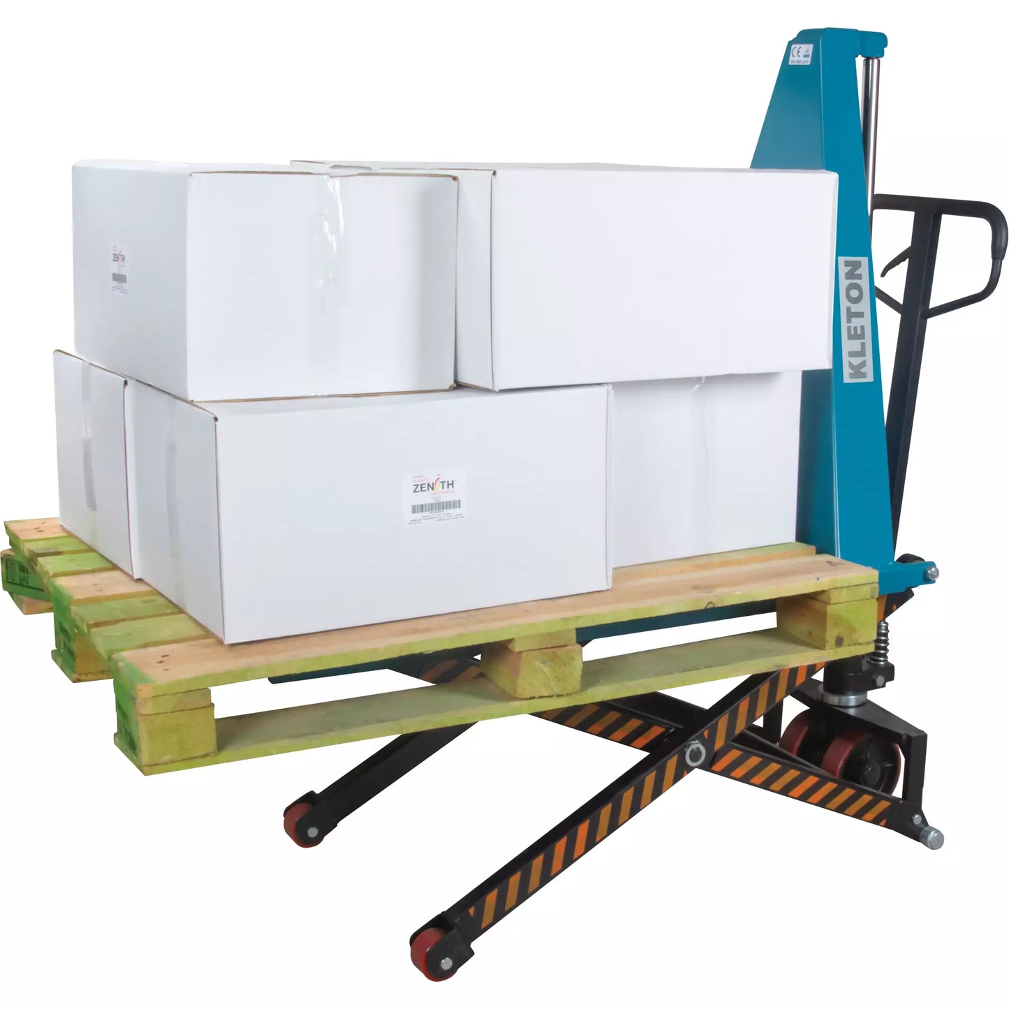 Lève-palette manuel à ciseaux, 27" lo x 45-1/4" la, Acier, Capacité de 3300 lb MP566