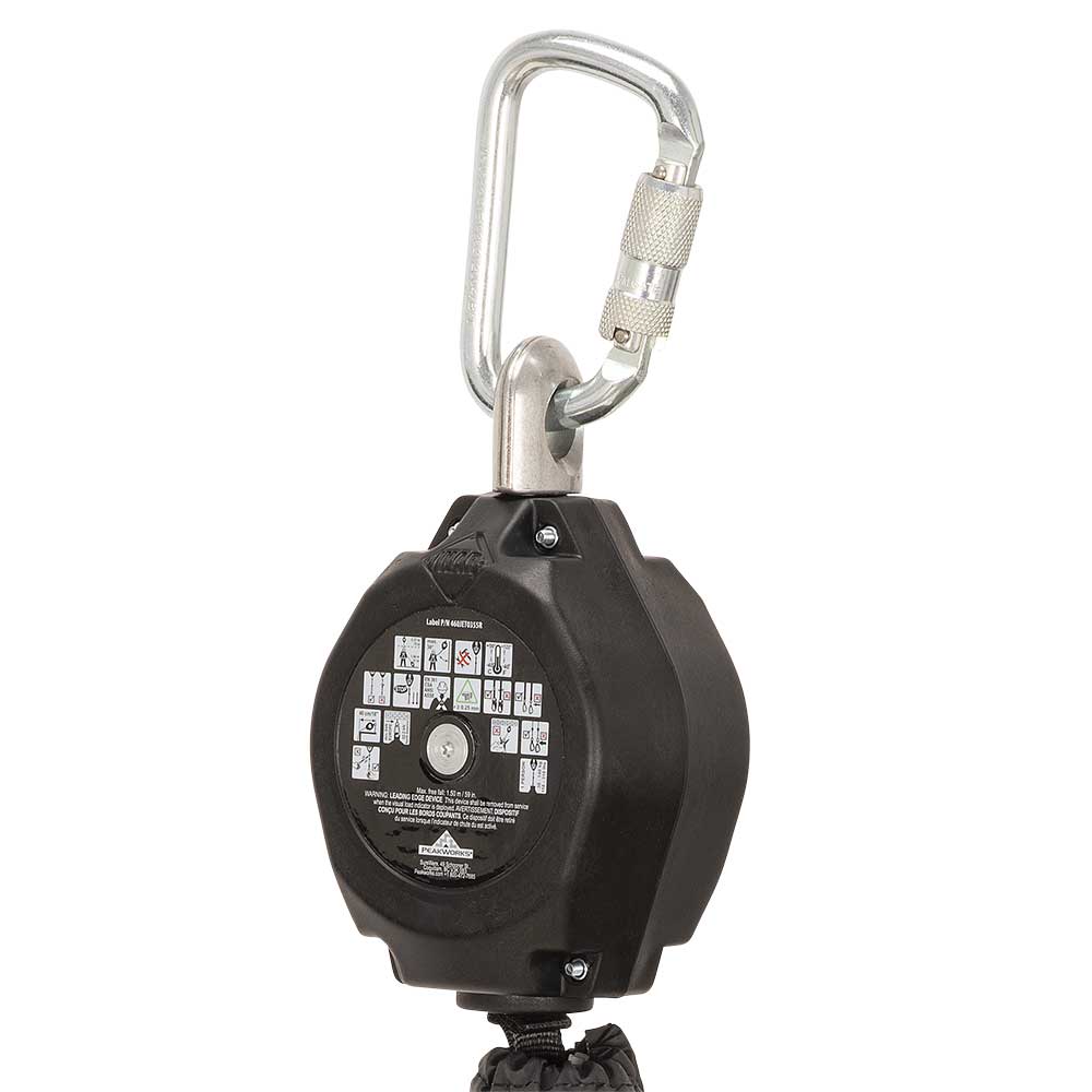 LVAR POUR BAS DE PENTE JAMBE SIMPLE SANGLE AVEC MOUSQUETON ET UNITÉ ANTICHOC 12 FT - V845722012LE