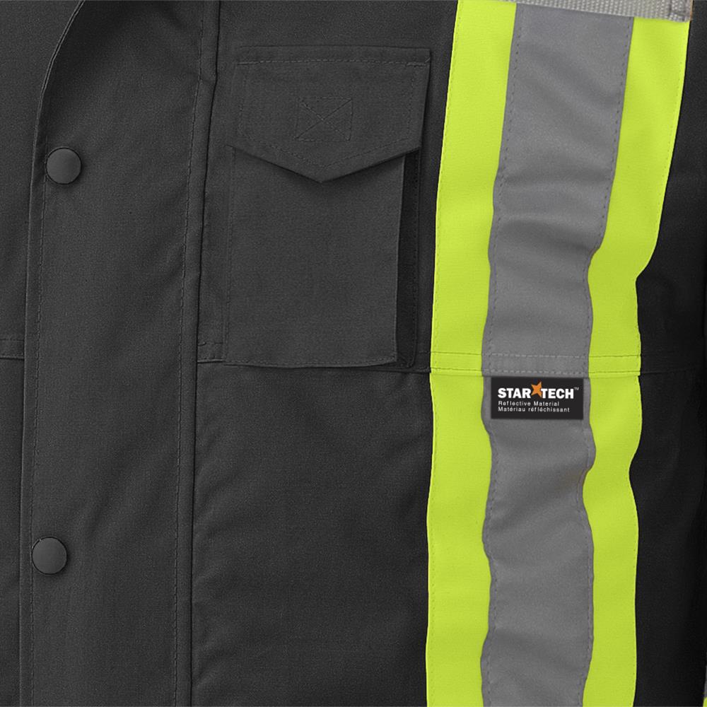 MANTEAU HI-VIZ 7 EN 1 PIONEER NOIR IMPERMÉABLE 300D - V1120470