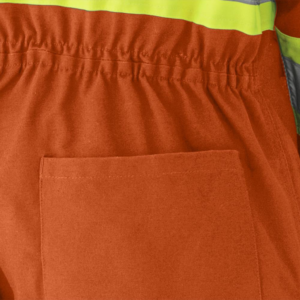 COVERALL PIONEER ORANGE HI-VIZ IN QUILTED COTTON - V206095A