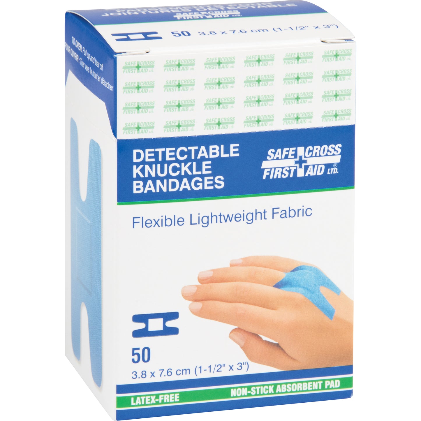 PLASTERUS TISSU JOINTURE DÉTECTABLE 1-1/2''X3'' 50/BTE