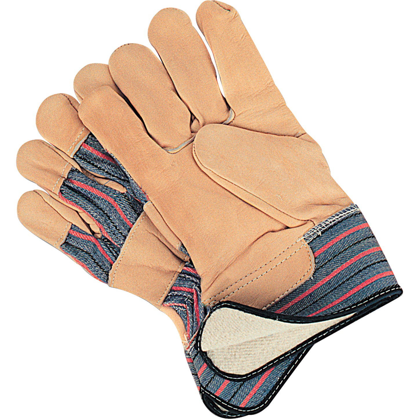 Glove for fitters lined for winter, Grain cowhide palm, Fleece lining (SM610 - SD605 - SAP245)