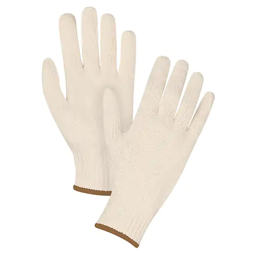 GANTS EN TRICOT DE FICELLE POLY/COTON PQT.12 SEE935