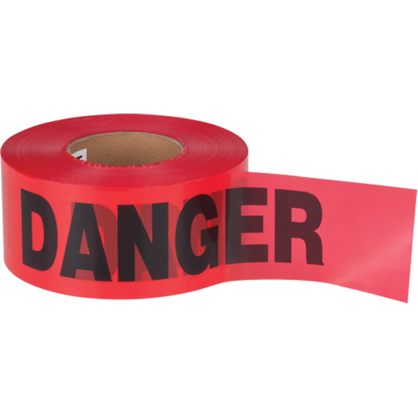 RUBAN POUR BARRICADE "DANGER", BILINGUE, 3" X 1000' NOIR/ROU
