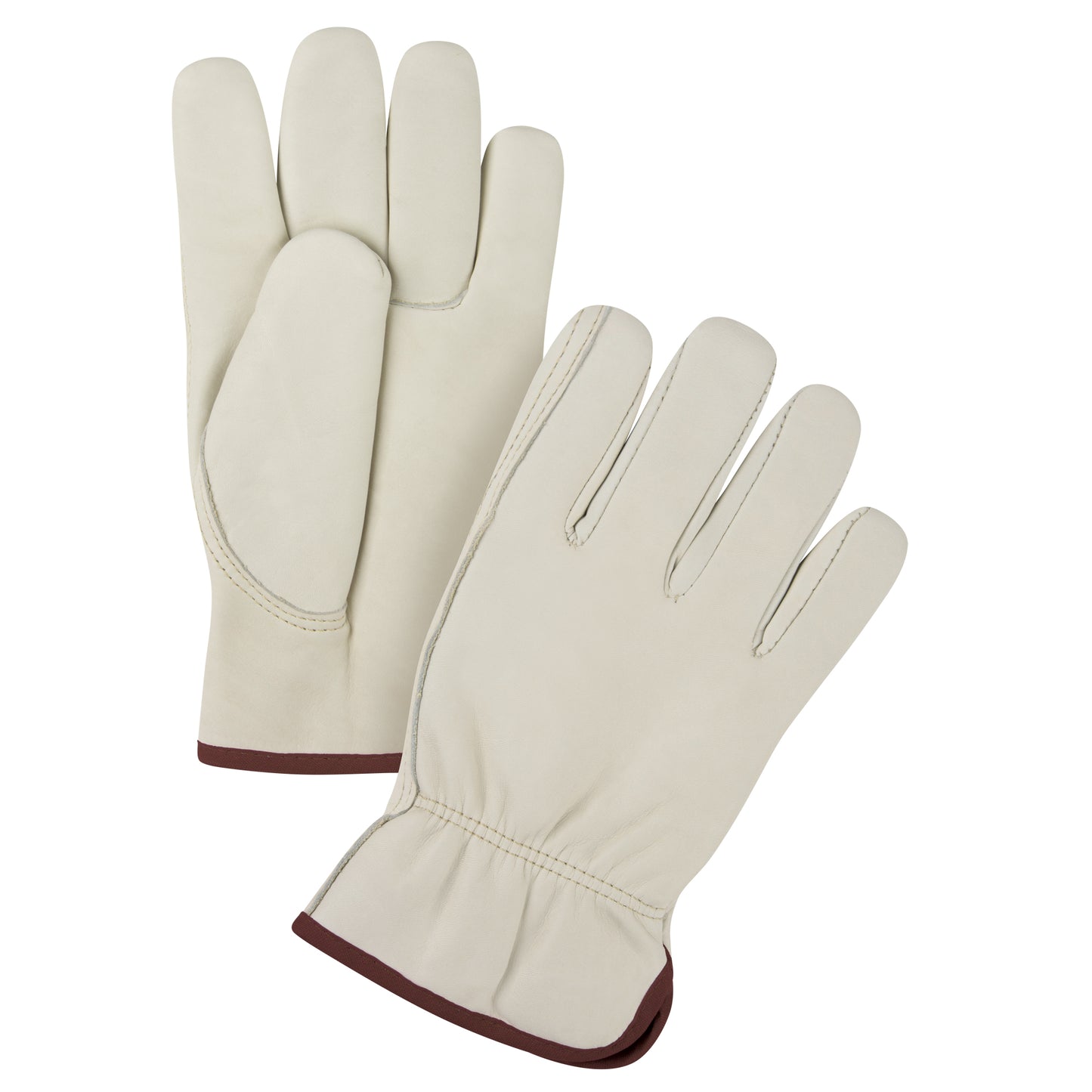 Premium quality winter fleece lined driver gloves, Grain cowhide leather palm (SFV195 - SFV196 - SFV197 - SFV198)