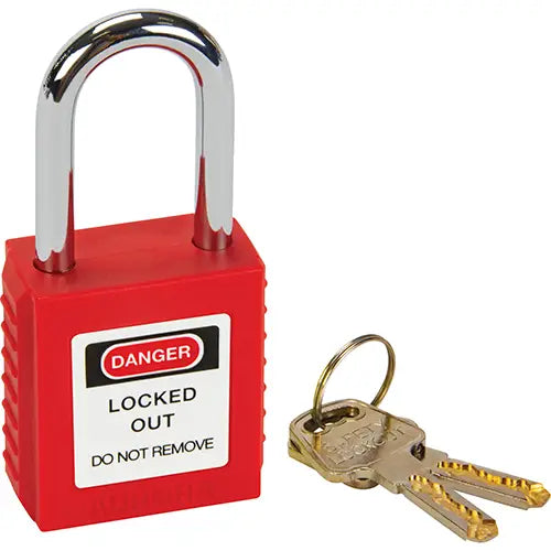 CADENAS SÉCURITÉ, THERMOPLASTIQUE, 1-1/2'' ROUGE, CLÉ DIFFÉR SHC365