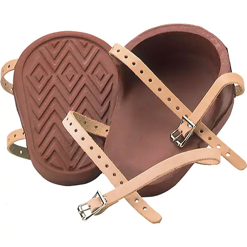 GENOUILLÈRE CAOUTCHOUC BRUN SANGLE EN CUR AJUSTABLE KP-305A