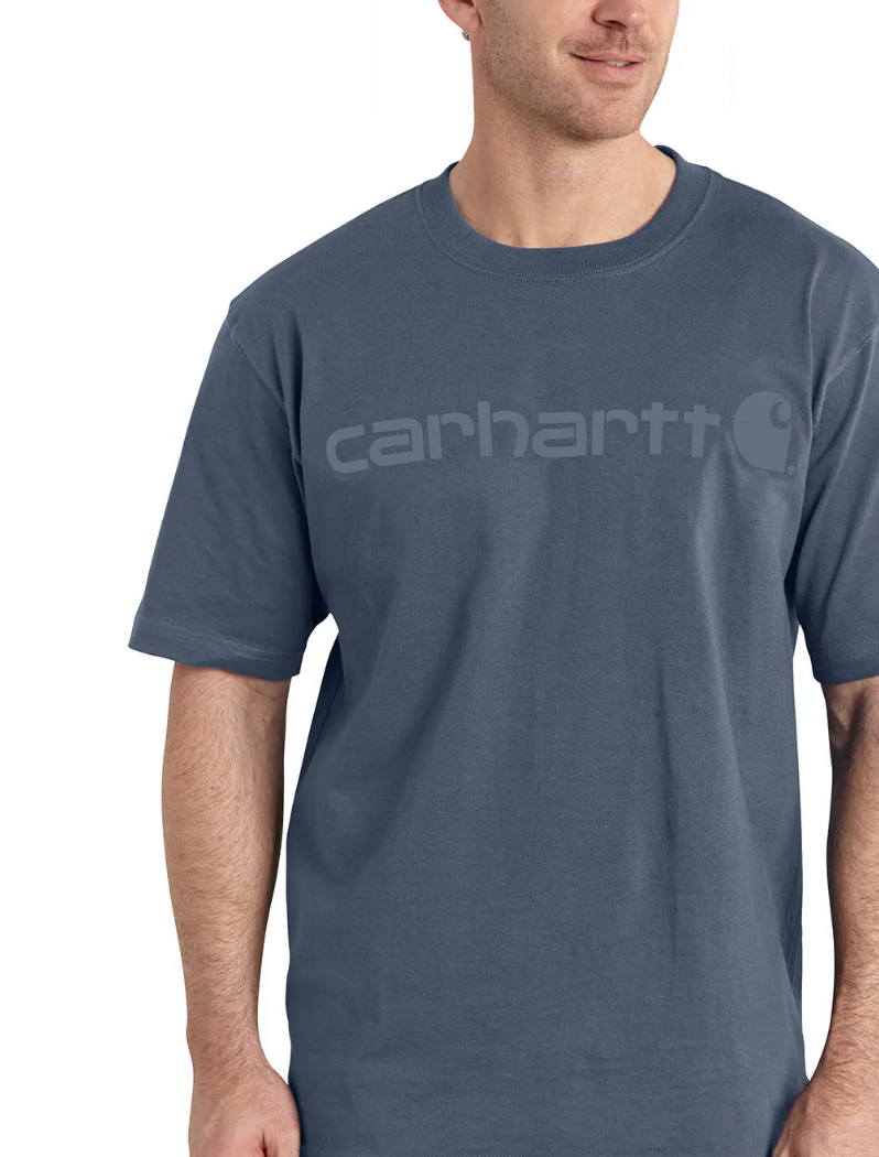 T-SHIRT CARHARTT LOOSE FIT M/C BLEU K195-BLS-