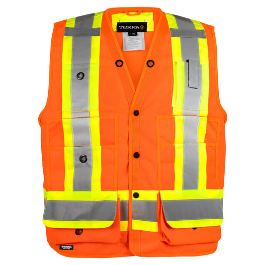VESTE D'ARPENTEUR HAUTE VISIBILITÉ 116522