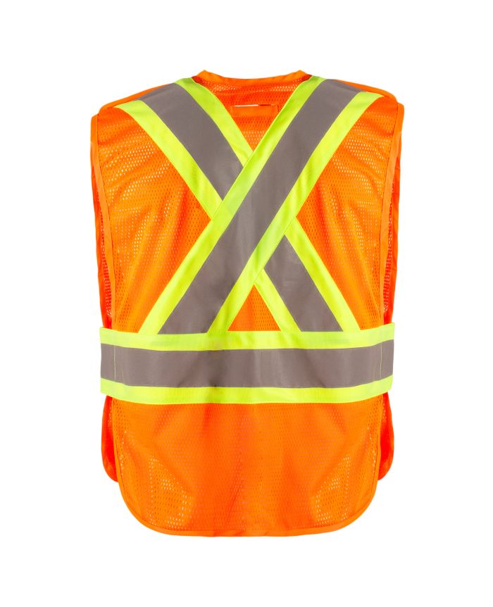 DOSSARD EN MAILLE AJOURÉES DÉTACHABLE EN 5 POINTS HAUTE VISIBILITÉ 116526