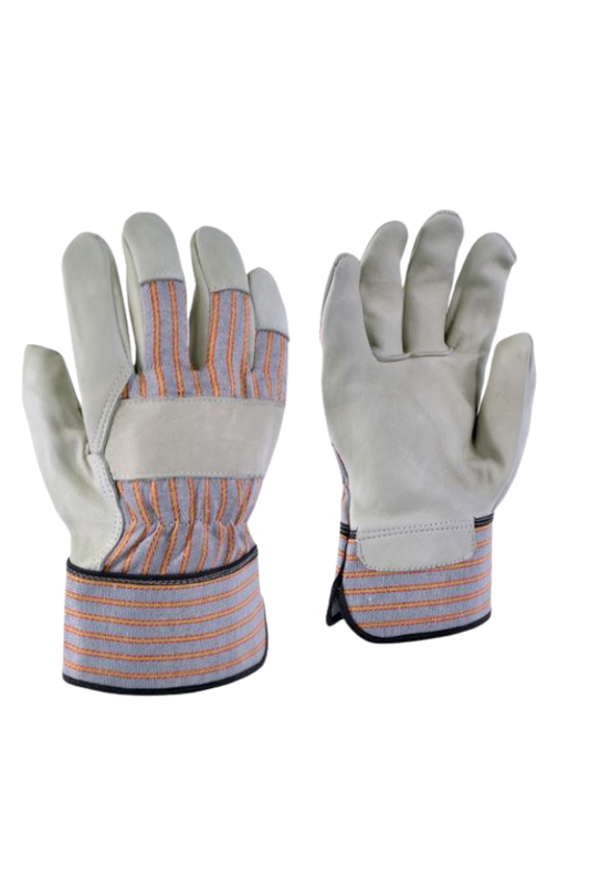 GANT CUIR FLEUR DOUBLÉ