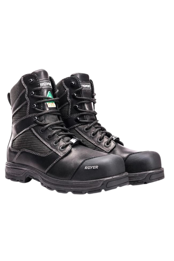 BOTTE ROYER AGILITY 8" CUIR ET NYLON NOIR 5700GT