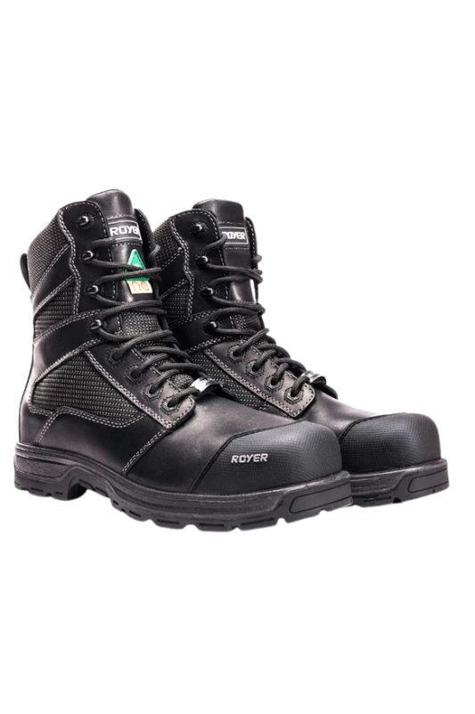 BOTTE ROYER AGILITY 8" CUIR ET NYLON NOIR 5700GT