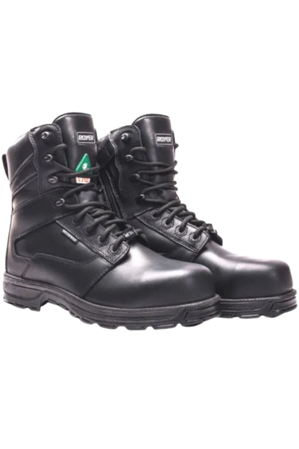 Botte de 8 pouces imperméable avec fermeture éclair ROYER 5704GT