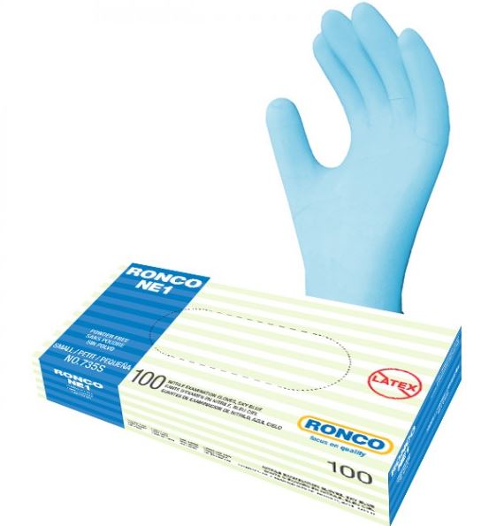 GANT NITRILE RONCO 3MIL NE1 N/P 100/BTE SKY BLUE GR.XL 735-XL