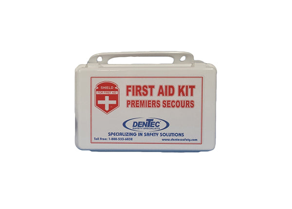 BOITE PLASTIQUE VIDE  PREMIERS SOINS 8 X 5 X 2.75 DENTEC 80-1815-0