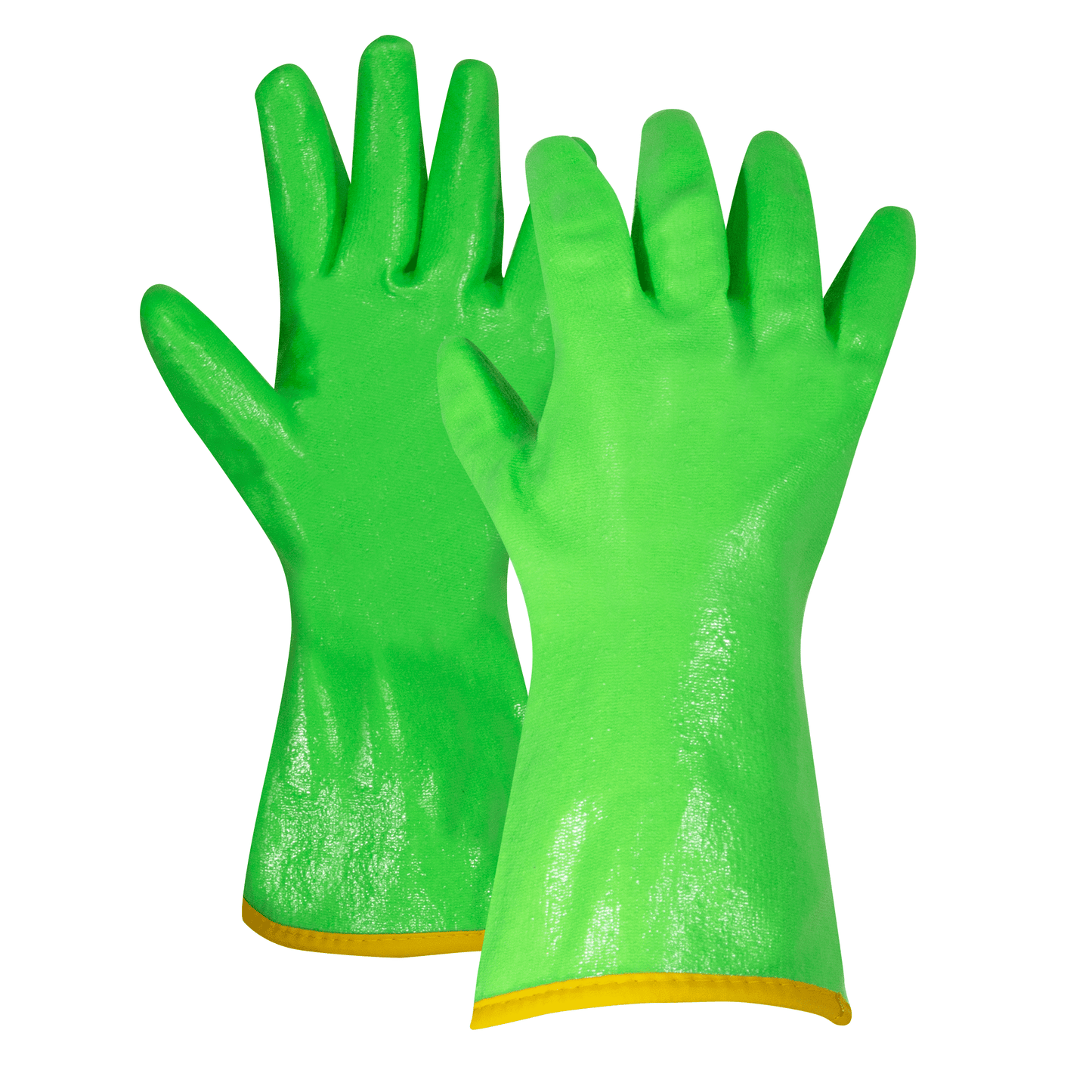 JACKFIELD GREEN POLAR LINED PU GLOVES 12'' 90-8712