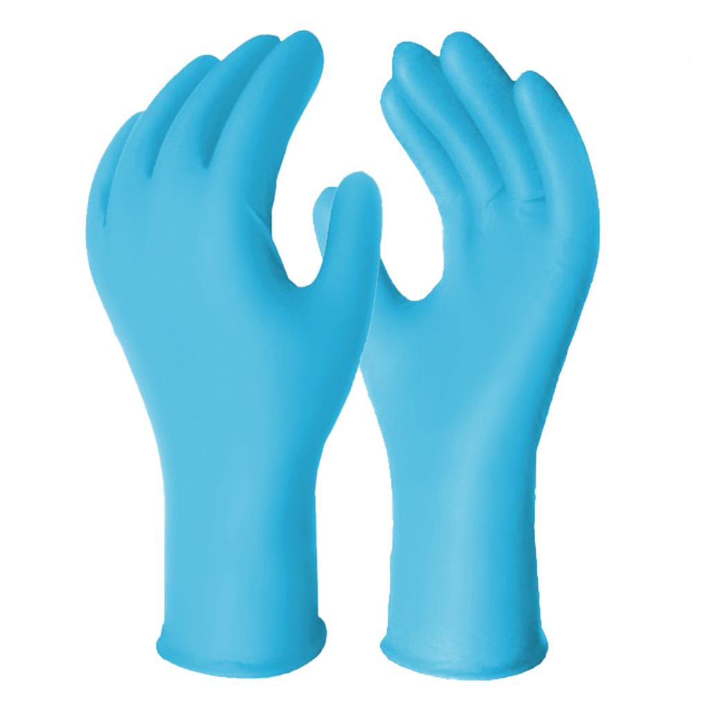 GANT NITRILE S/P BLEU 12" LONG 8 MIL EPAISSEUR 958